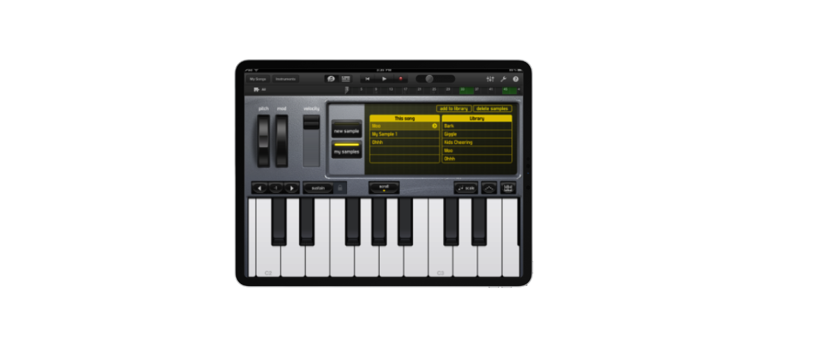 Course image - L'échantillonneur de GarageBand en musique et en art dramatique · Tablette tactile · 2021