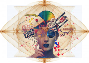 Woman sitting in front of a laptop and writing.